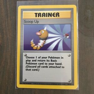 1990’s rare vintage Scoop Up Trainer Pokémon card 78/102